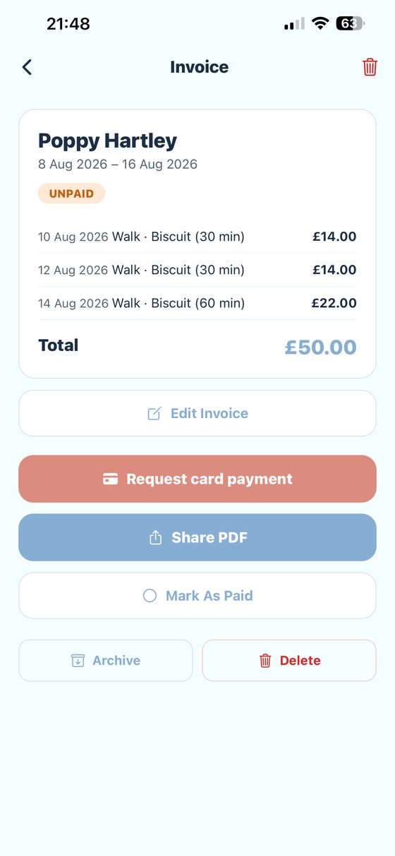 Invoicing
