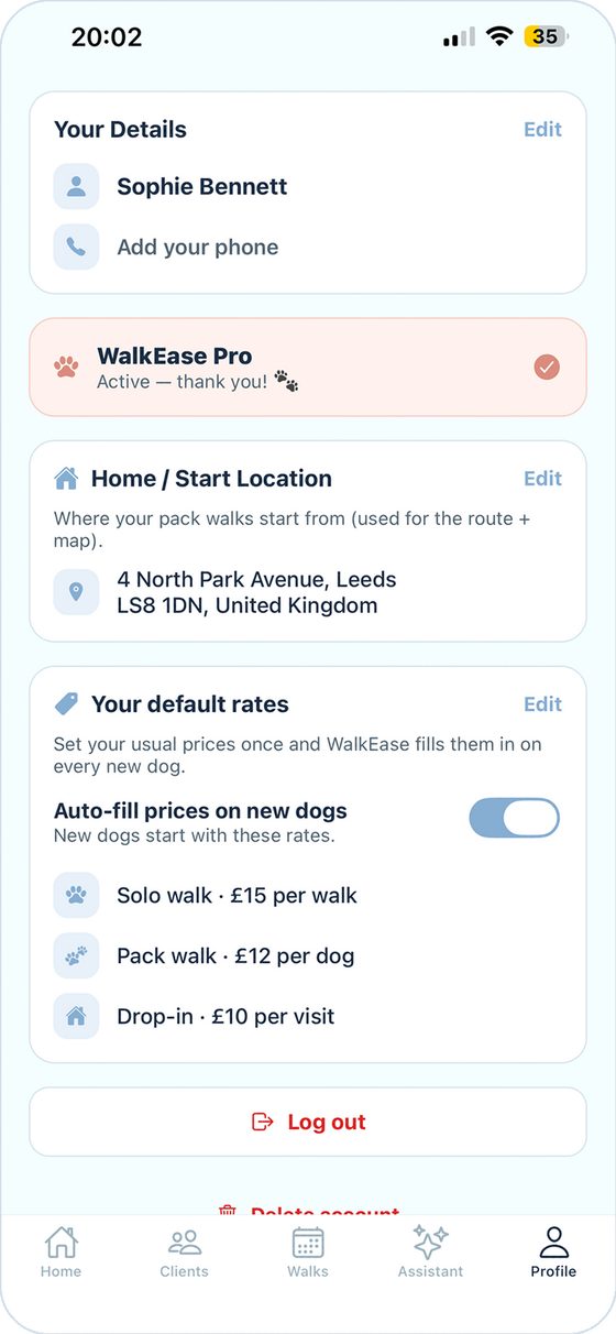 Your rates